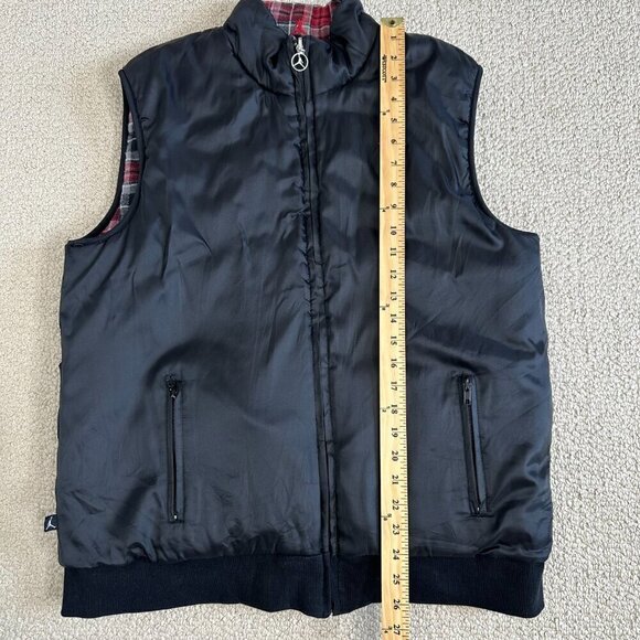 Air Jordan Puffer Vest Full Zip Black Plaid Jumpman Boys Size L - Picture 6 of 13